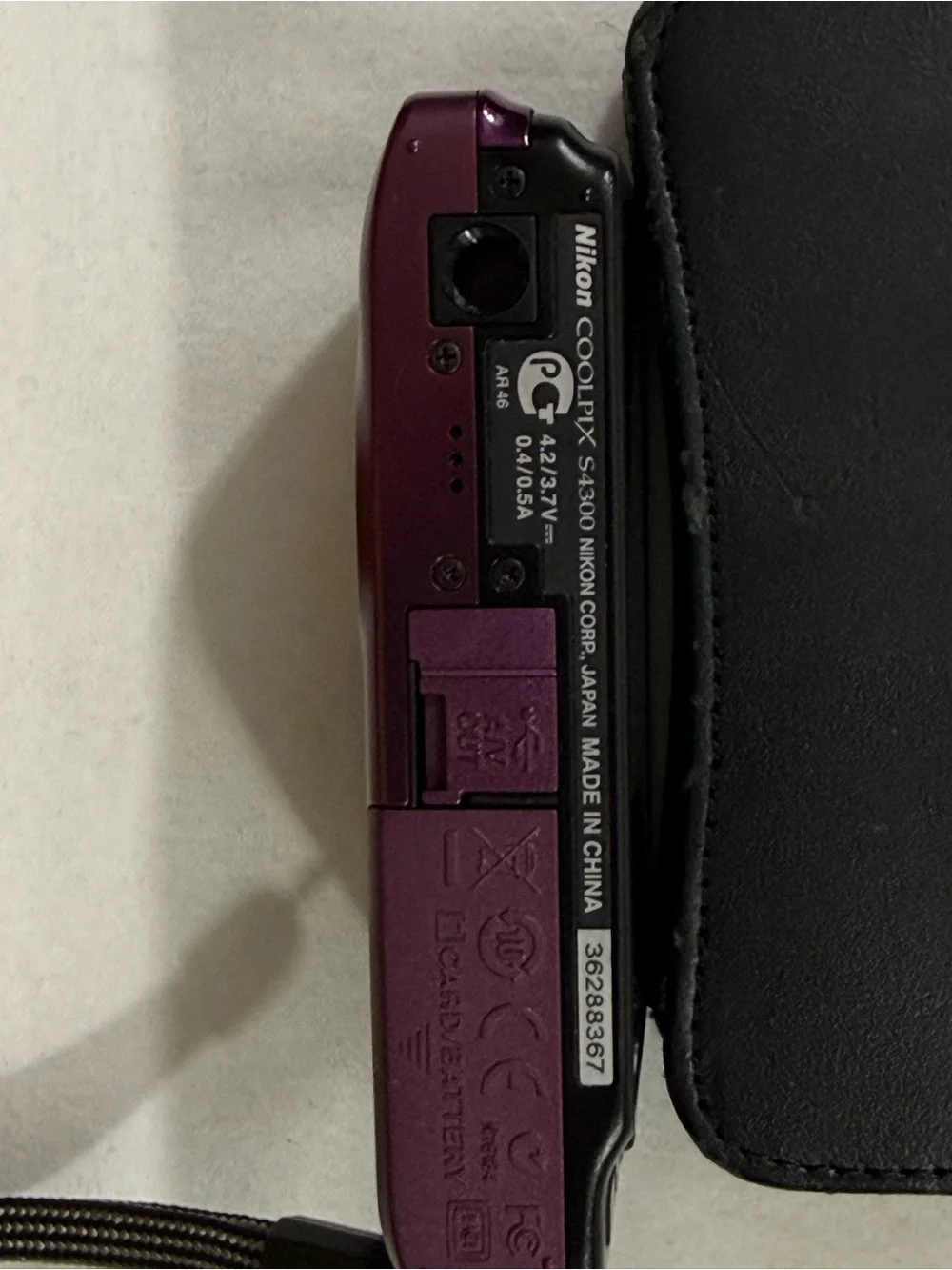 Nikon COOLPIX S4300 16MP Digital Camera Purple Tested Charger Case 3 Batteries